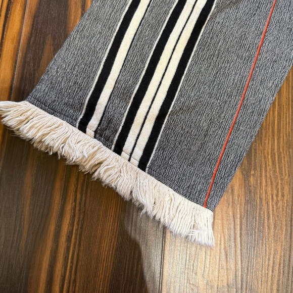 ZARA Pull On High Rise Cotton Pants w/Fringe Hem Size M Length 32” - Picture 4 of 8